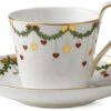 Royal Copenhagen Stjerne Riflet Jul Højhankskop M. Underkop 24 Cl
