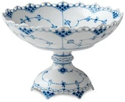 Royal Copenhagen Musselmalet Helblonde Skål På Fod 18,5 Cm