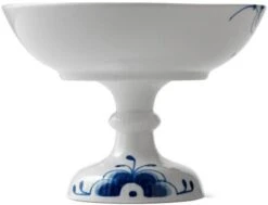 Royal Copenhagen Blå Mega Riflet Skål På Fod 15 Cm -Royal Copenhagen RC0801