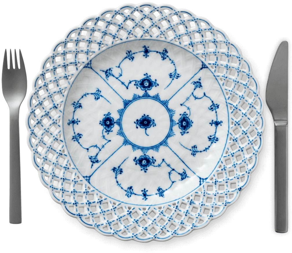 Royal Copenhagen Musselmalet Helblonde Tallerken M.Bort 25 Cm 2 Royal Copenhagen Musselmalet Helblonde Tallerken M.Bort 25 Cm - Billede 2