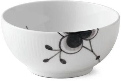 Royal Copenhagen Sort Mega Riflet Skål Ø13 Cm 2 Royal Copenhagen Sort Mega Riflet Skål Ø13 Cm - Billede 2