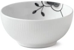 Royal Copenhagen Sort Mega Riflet Skål Ø13 Cm