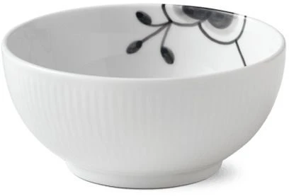 Royal Copenhagen Sort Mega Riflet Skål Ø13 Cm 1 Royal Copenhagen Sort Mega Riflet Skål Ø13 Cm