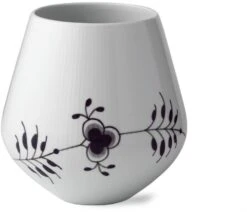 Royal Copenhagen Sort Mega Riflet Vase 20,5 Cm