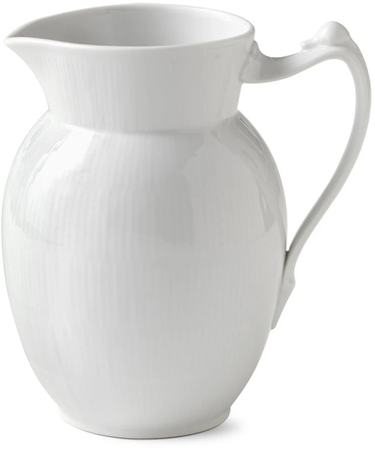 Royal Copenhagen Hvid Riflet Kande 1,7 L 1 Royal Copenhagen Hvid Riflet Kande 1,7 L