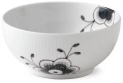 Royal Copenhagen Sort Mega Riflet Skål Ø15 Cm