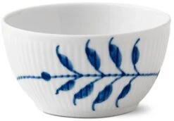 Royal Copenhagen Blå Mega Riflet Skål 15 Cl