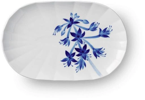 Royal Copenhagen Blomst Ovalt Fad 24 Cm, Hosta 1 Royal Copenhagen Blomst Ovalt Fad 24 Cm, Hosta