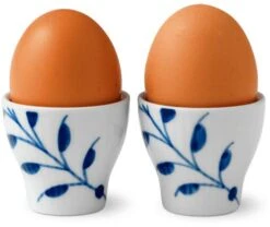 Royal Copenhagen Blå Mega Riflet 2 Stk Æggebæger 7 Royal Copenhagen Blå Mega Riflet 2 Stk Æggebæger -Royal Copenhagen RC0980