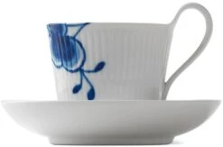 Royal Copenhagen Blå Mega Riflet Højhankskop M. Underkop 25 Cl -Royal Copenhagen RC0993