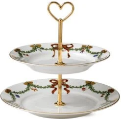 Royal Copenhagen Stjerne Riflet Jul Etagere 2 Lag