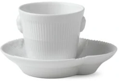 Royal Copenhagen Hvid Elements Espressokop M. Underkop 9 Cl