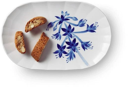 Royal Copenhagen Blomst Ovalt Fad 24 Cm, Hosta 2 Royal Copenhagen Blomst Ovalt Fad 24 Cm, Hosta - Billede 2