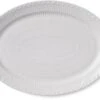 Royal Copenhagen Hvid Halvblonde Oval Tallerken 28 Cm