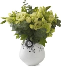 Royal Copenhagen Sort Mega Riflet Vase Lille 12 Cm -Royal Copenhagen RC1069
