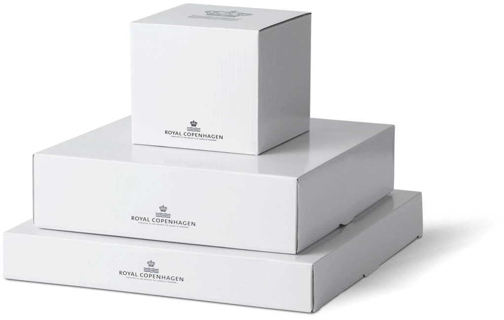 Royal Copenhagen Hvid Riflet Æggebæger 2 Stk 3 Royal Copenhagen Hvid Riflet Æggebæger 2 Stk - Billede 3