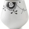 Royal Copenhagen Sort Mega Riflet Vase Lille 12 Cm