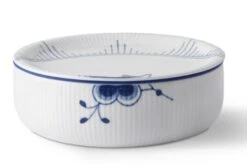 Royal Copenhagen Blå Mega Riflet Opbevaringskrukke 140 Cl